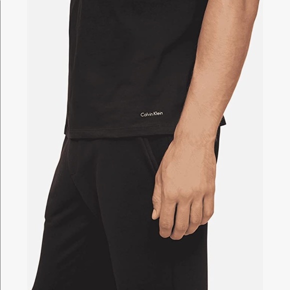 Calvin Klein V-Neck T-Shirt  3 pack cotton stretch XL Black - Picture 2 of 6